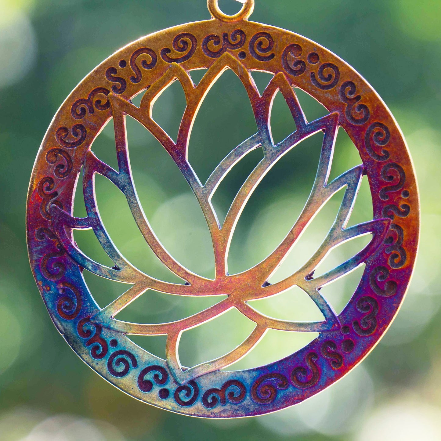 Lotus Ornament with Ribbon